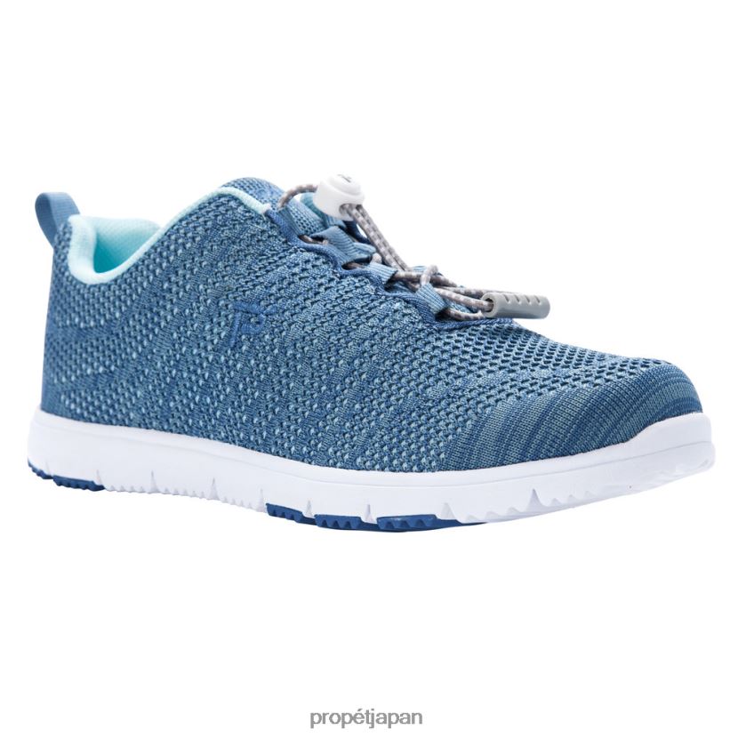 アスレチック ブラック/コーラルグレー/デニムLTブルー Propet 0608P0100 トラベルウォーカーエボ 女性