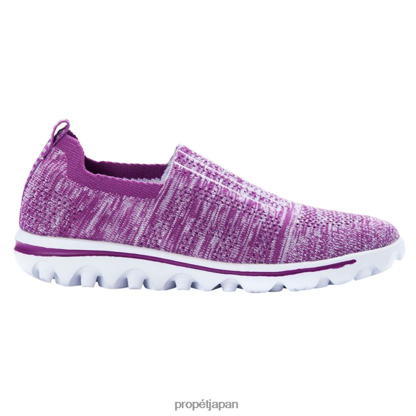 アスレチック ブラックグレー/ベリー/グレー/ネイビー/トープ/ローズ Propet 0608P0102 トラベルアクティブストレッチ 女性