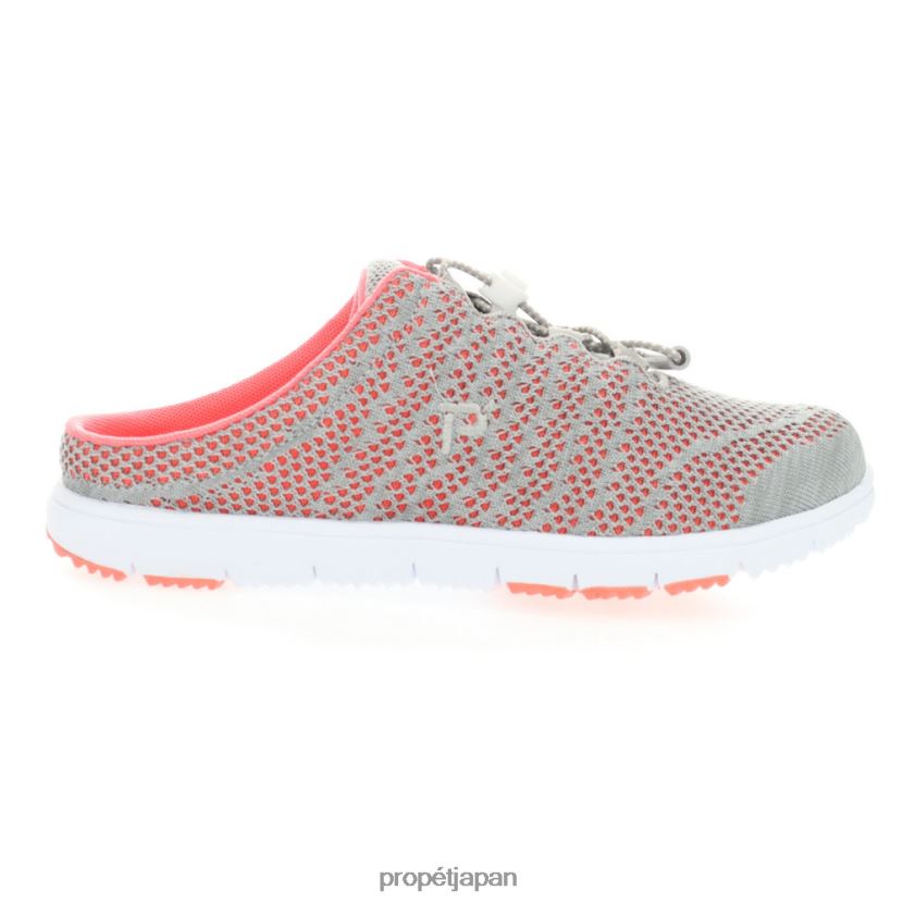 アスレチック コーラルグレー/ブラック/ケープコッドブルー/トープシエナ Propet 0608P0103 トラベルウォーカー エボ スライド 女性