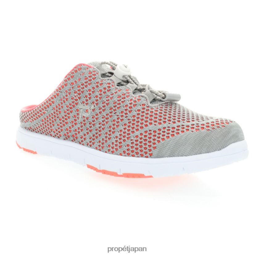 アスレチック コーラルグレー/ブラック/ケープコッドブルー/トープシエナ Propet 0608P0103 トラベルウォーカー エボ スライド 女性