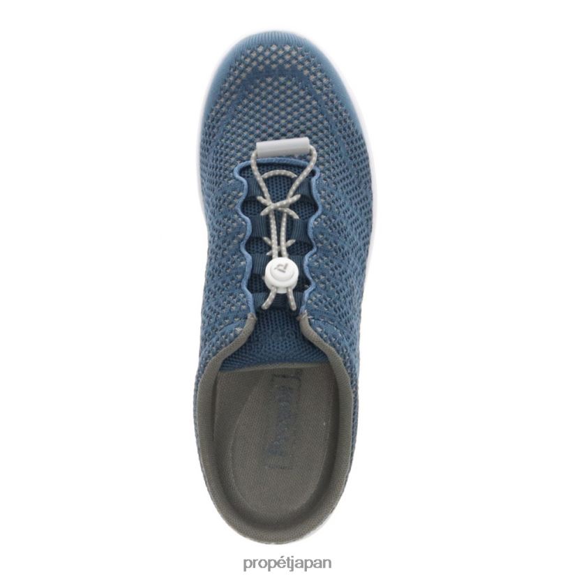 アスレチック コーラルグレー/ブラック/ケープコッドブルー/トープシエナ Propet 0608P0103 トラベルウォーカー エボ スライド 女性