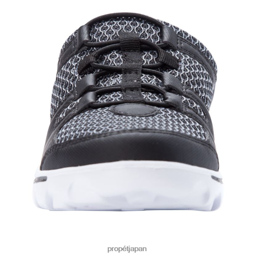 アスレチック ブラック/ブルー/グレー/サンド Propet 0608P0104 トラベルアクティブなスライド 女性