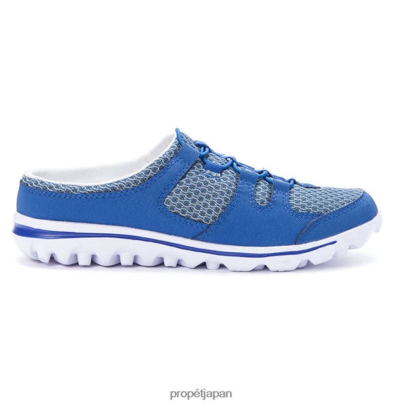 アスレチック ブラック/ブルー/グレー/サンド Propet 0608P0104 トラベルアクティブなスライド 女性