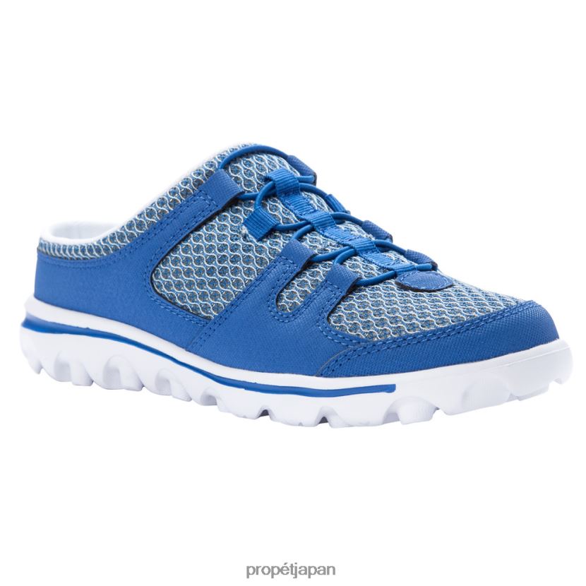 アスレチック ブラック/ブルー/グレー/サンド Propet 0608P0104 トラベルアクティブなスライド 女性