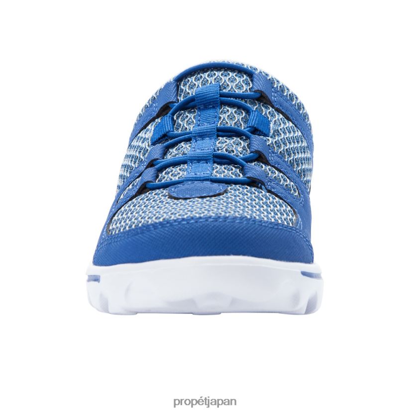 アスレチック ブラック/ブルー/グレー/サンド Propet 0608P0104 トラベルアクティブなスライド 女性