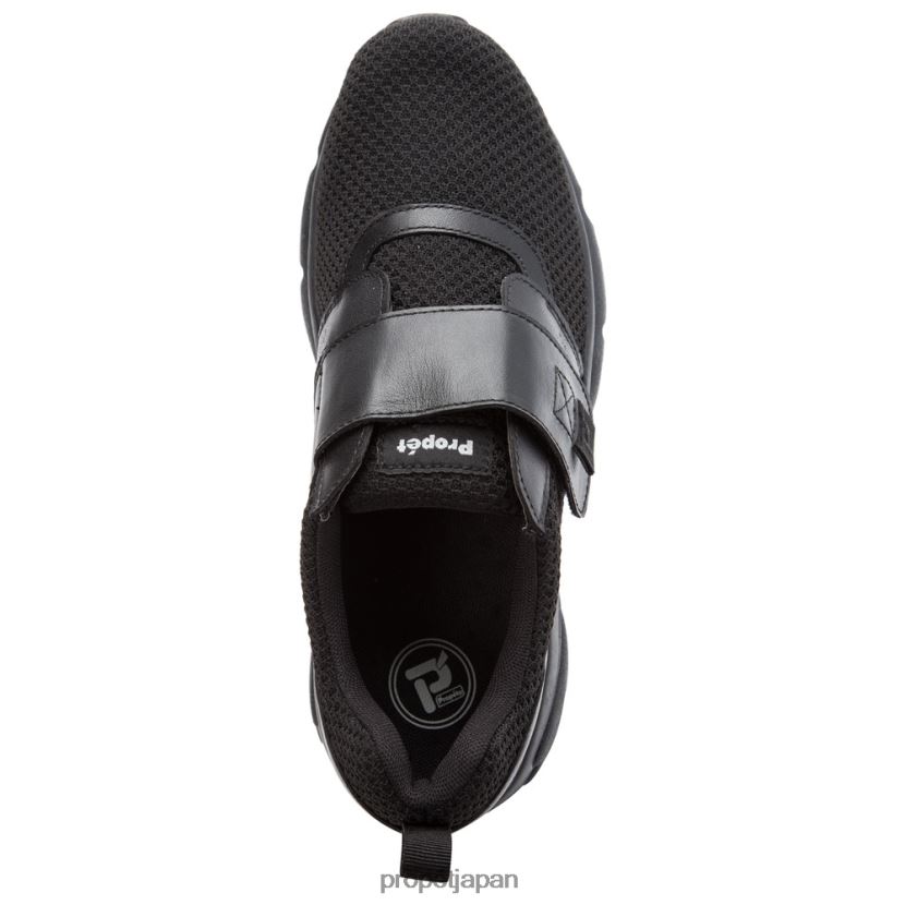 アスレチック ブラック/ライトグレー/ネイビー Propet 0608P011 安定性×ストラップ 男性