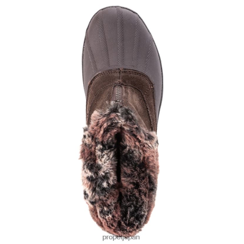 ブーツ ベリー/ブラックホワイト/ブラウン/グレー Propet 0608P0122 ルミアンクルジップ 女性