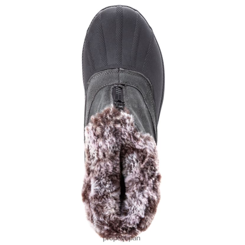 ブーツ ベリー/ブラックホワイト/ブラウン/グレー Propet 0608P0122 ルミアンクルジップ 女性