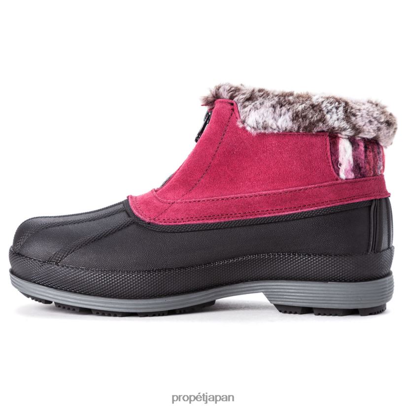 ブーツ ベリー/ブラックホワイト/ブラウン/グレー Propet 0608P0122 ルミアンクルジップ 女性