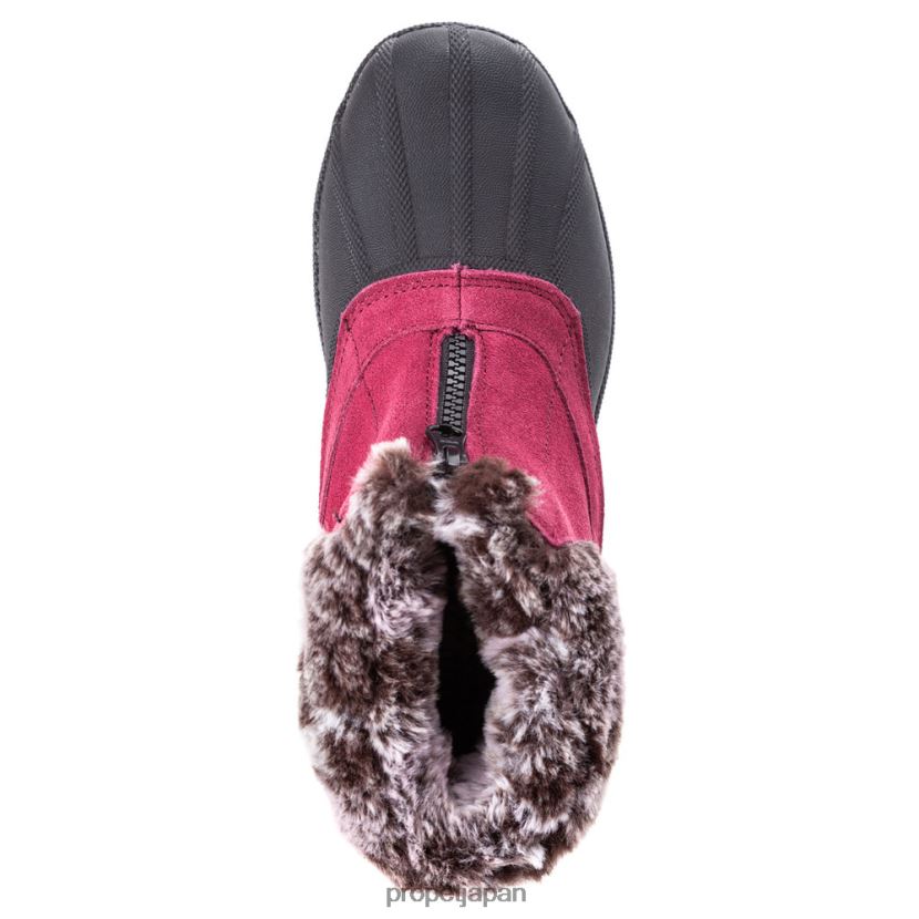 ブーツ ベリー/ブラックホワイト/ブラウン/グレー Propet 0608P0122 ルミアンクルジップ 女性