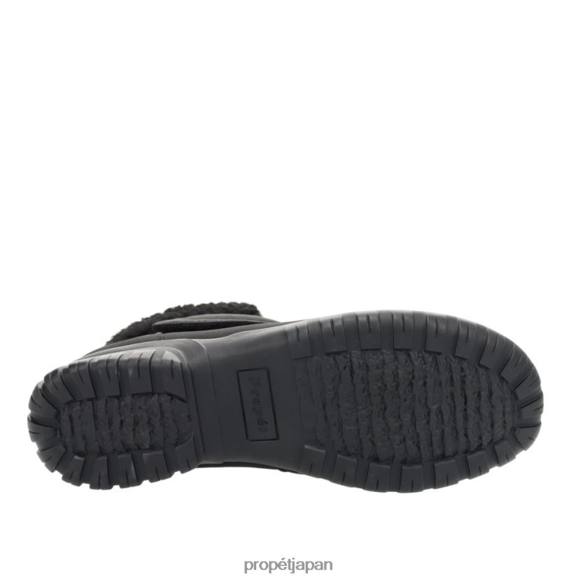 ブーツ 黒 Propet 0608P0126 ダニストラップ 女性