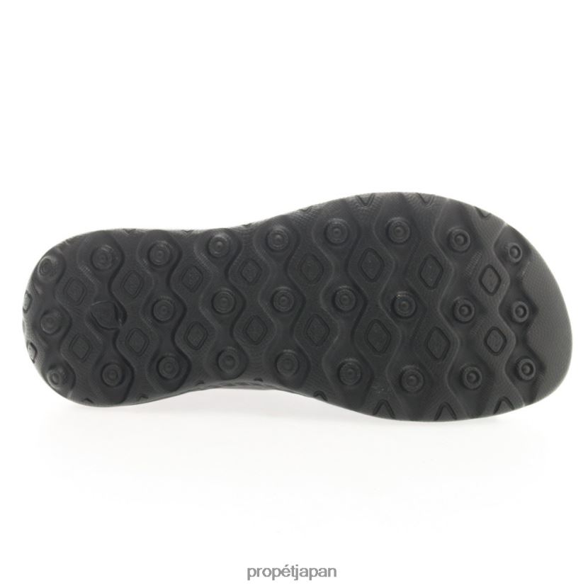 サンダル ブラック/グレー Propet 0608P0127 トラベルアクティブ スコッツデール 女性