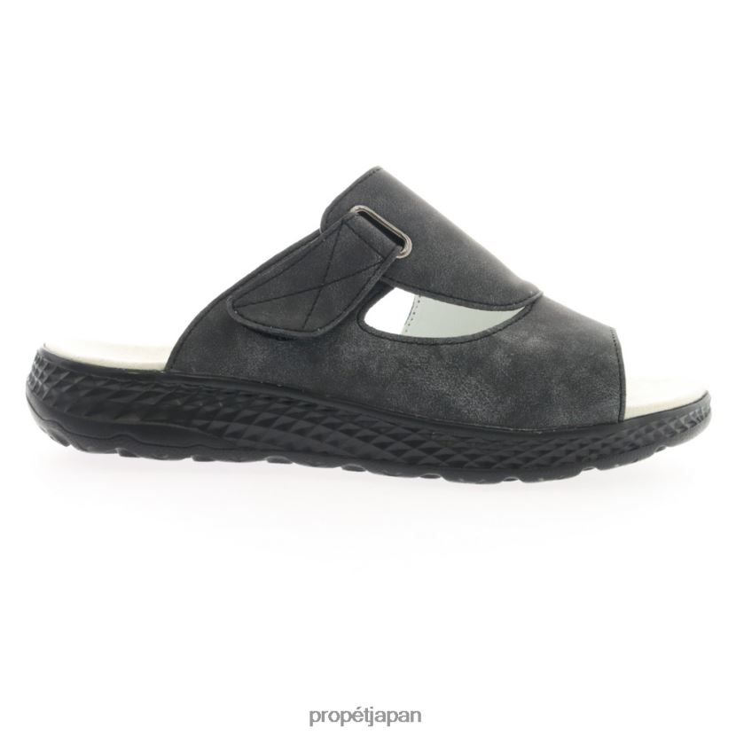 サンダル ブラック/ライトブルー/オイスター Propet 0608P0128 旅行者向けセドナ 女性