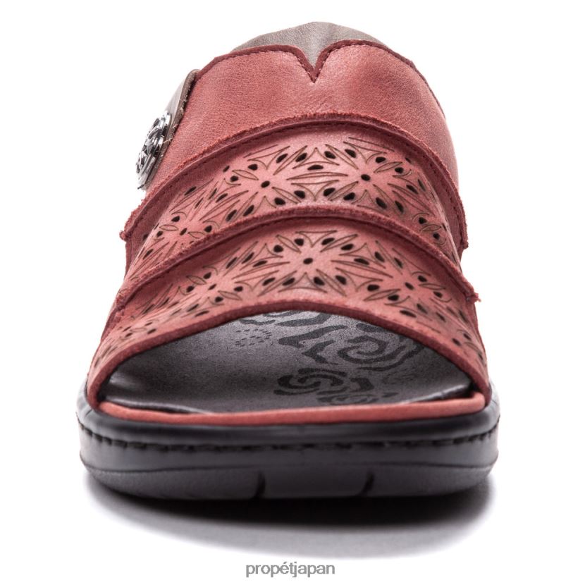 サンダル ベージュ/ブラック/バーガンディ Propet 0608P0134 ガーティ 女性