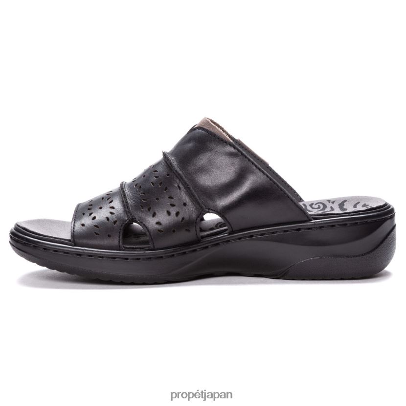 サンダル ベージュ/ブラック/バーガンディ Propet 0608P0134 ガーティ 女性