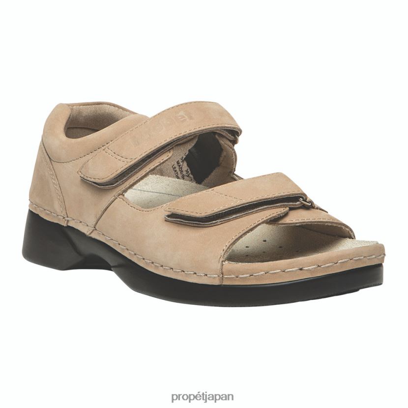 サンダル ブラック/ダスティトープ ヌバック/チーク Propet 0608P0136 ペディックウォーカー 女性