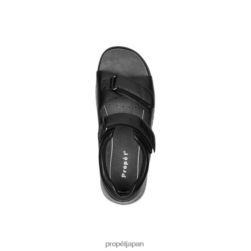 サンダル ブラック/ダスティトープ ヌバック/チーク Propet 0608P0136 ペディックウォーカー 女性
