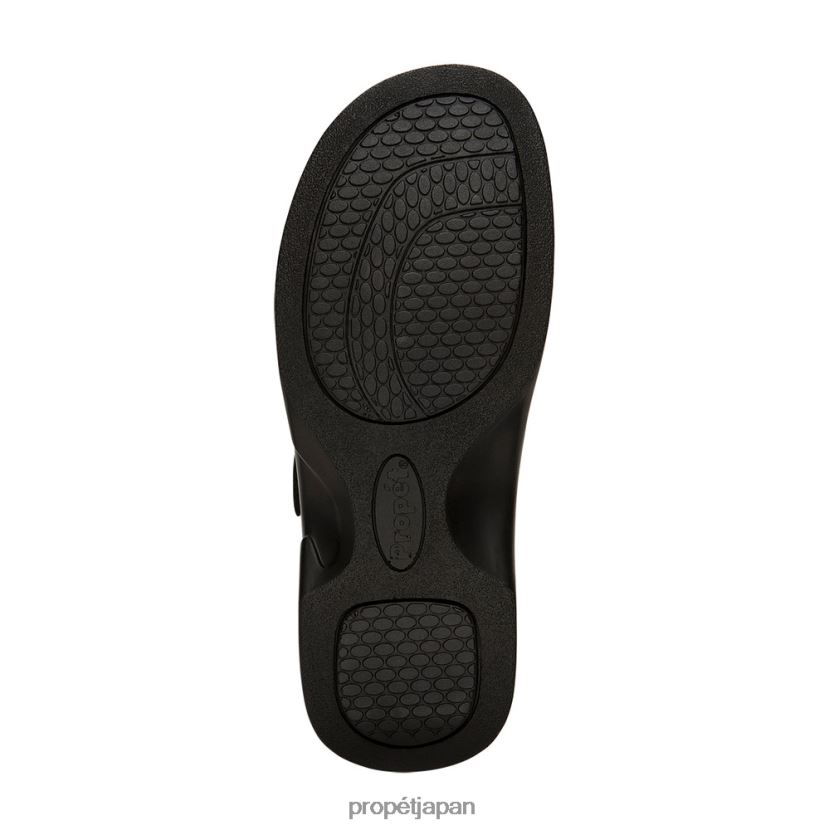サンダル ブラック/ダスティトープ ヌバック/チーク Propet 0608P0136 ペディックウォーカー 女性