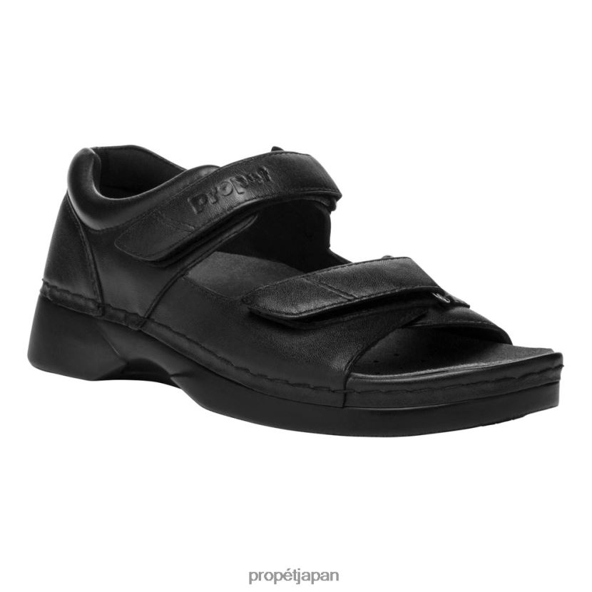 サンダル ブラック/ダスティトープ ヌバック/チーク Propet 0608P0136 ペディックウォーカー 女性