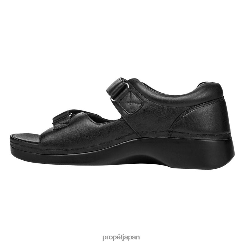 サンダル ブラック/ダスティトープ ヌバック/チーク Propet 0608P0136 ペディックウォーカー 女性