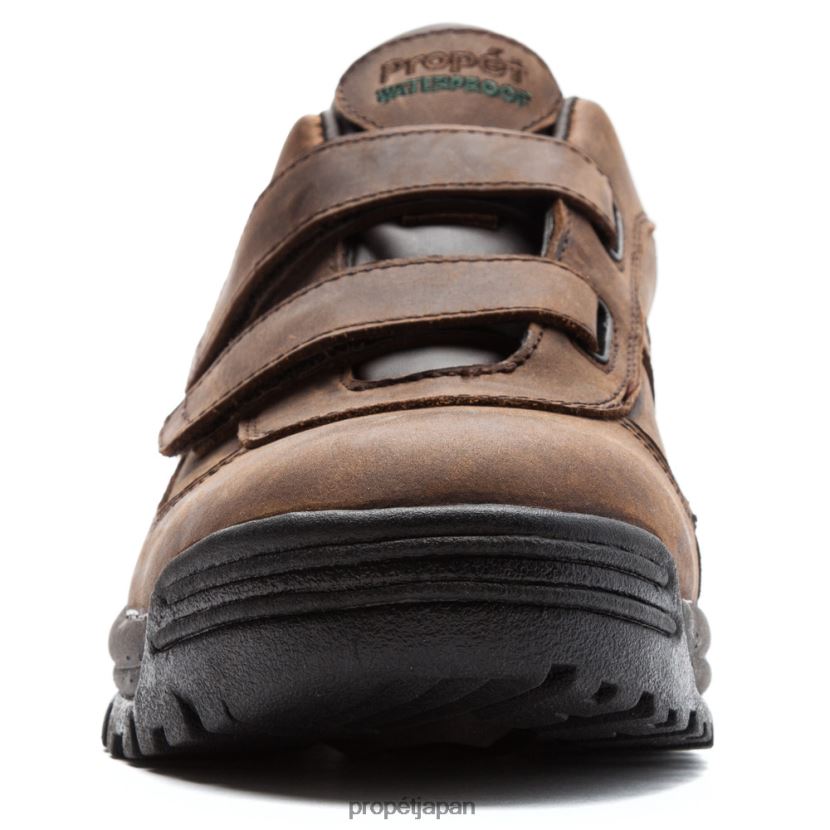 ブーツ ブラウンクレイジーホース/ブラックグレイン Propet 0608P028 クリフウォーカーローストラップ 男性