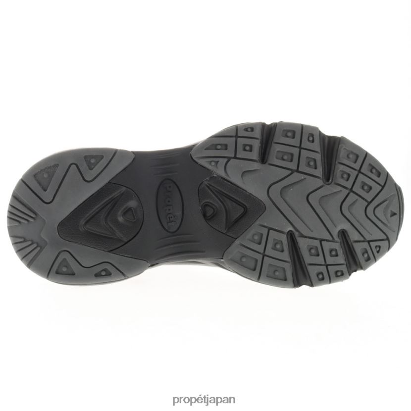 アスレチック ブラックホワイト/グレーブラック Propet 0608P04 安定性ミッド 男性