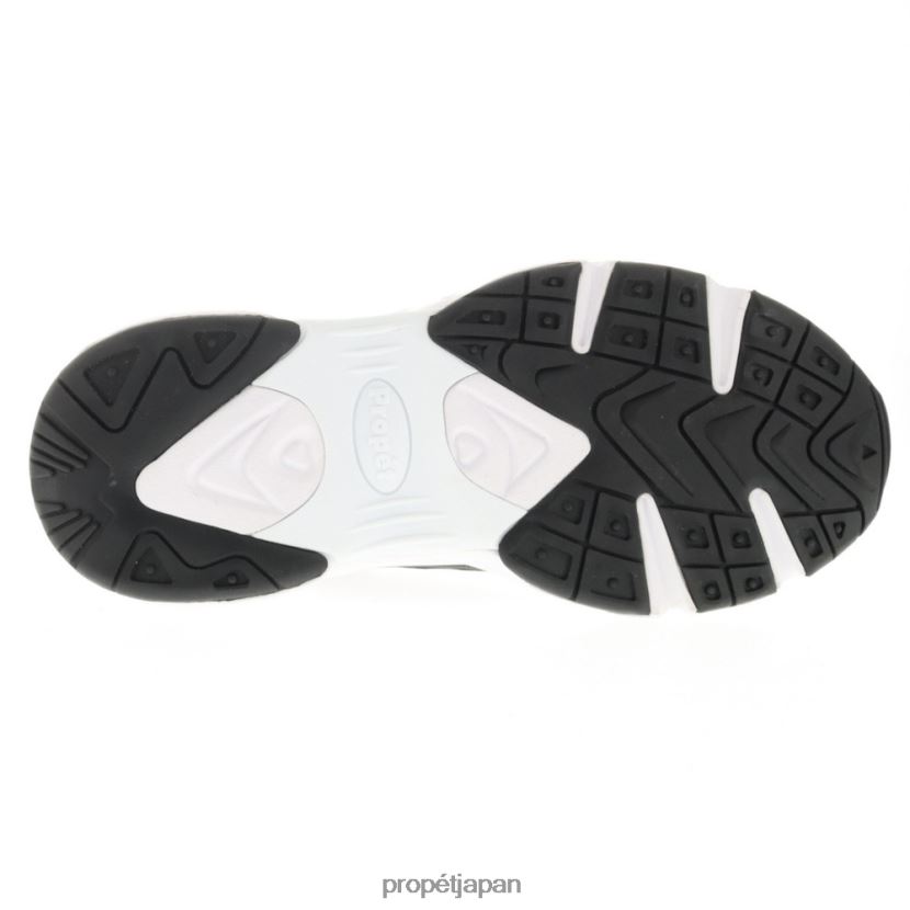 アスレチック ブラックホワイト/グレーブラック Propet 0608P04 安定性ミッド 男性