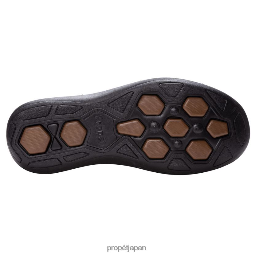 カジュアル ブラック/木材 Propet 0608P052 ポーター 男性