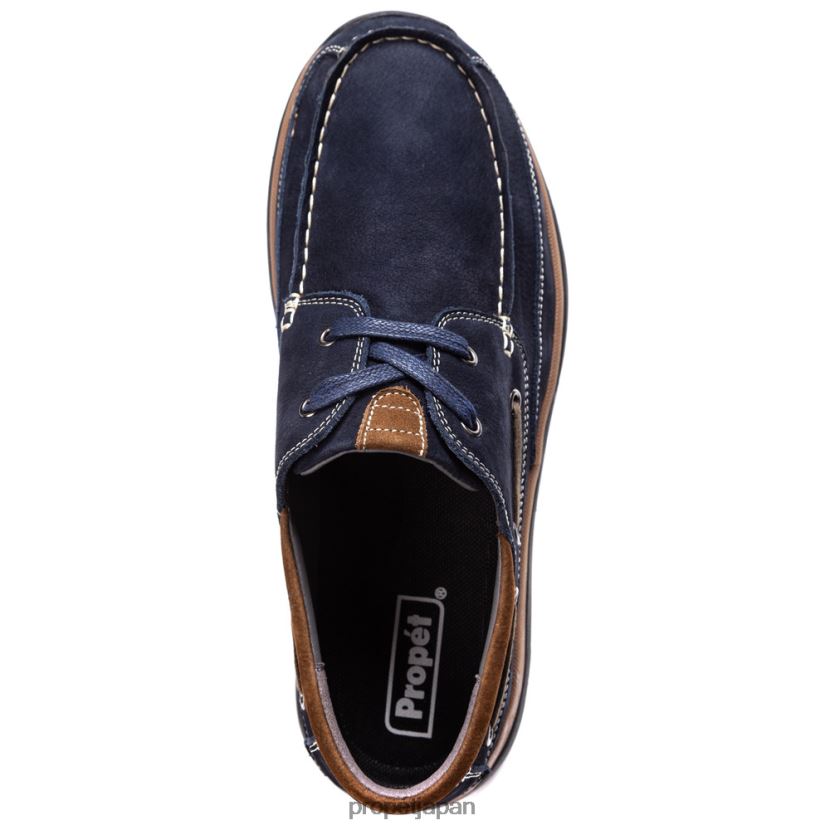 カジュアル 木材/ネイビー/ブラック/タン Propet 0608P057 ポメロイ 男性