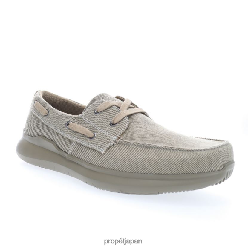 カジュアル ブラック/グレー/タン Propet 0608P068 ビアソールレース 男性