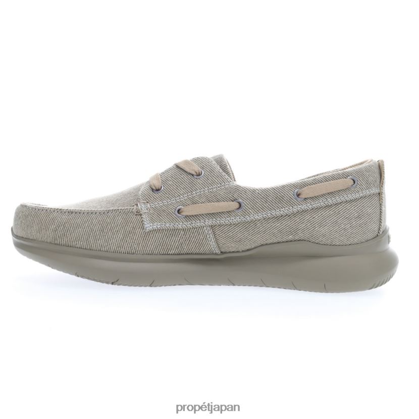 カジュアル ブラック/グレー/タン Propet 0608P068 ビアソールレース 男性
