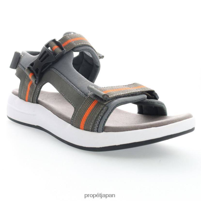 サンダル グレーオレンジ/ブラックグレー/ブラックレッド/オリーブ Propet 0608P070 イーライ 男性