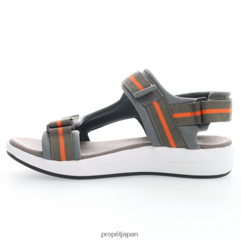 サンダル グレーオレンジ/ブラックグレー/ブラックレッド/オリーブ Propet 0608P070 イーライ 男性