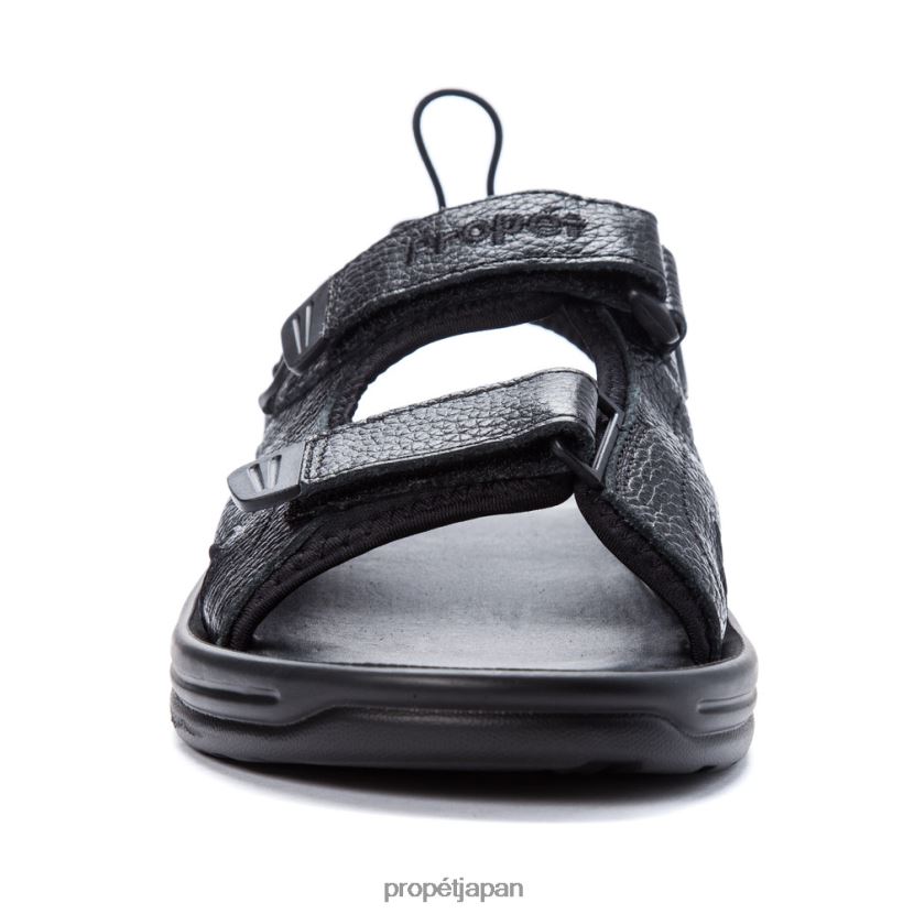 サンダル 黒褐色 Propet 0608P073 サーフウォーカーⅡ 男性