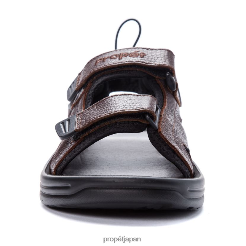 サンダル 黒褐色 Propet 0608P073 サーフウォーカーⅡ 男性