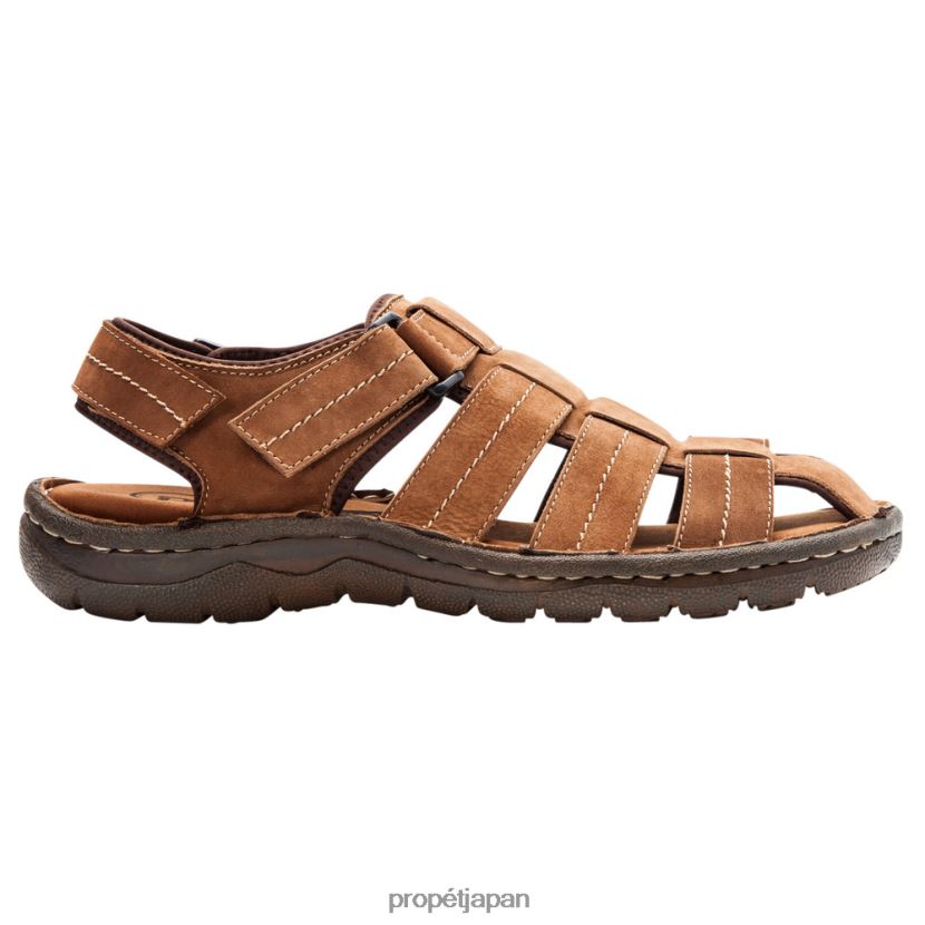 サンダル ブラウン、ブラック Propet 0608P077 ジョセフ 男性
