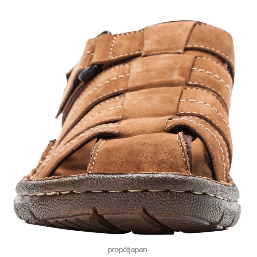 サンダル ブラウン、ブラック Propet 0608P077 ジョセフ 男性