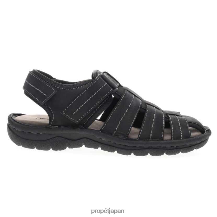 サンダル ブラウン、ブラック Propet 0608P077 ジョセフ 男性