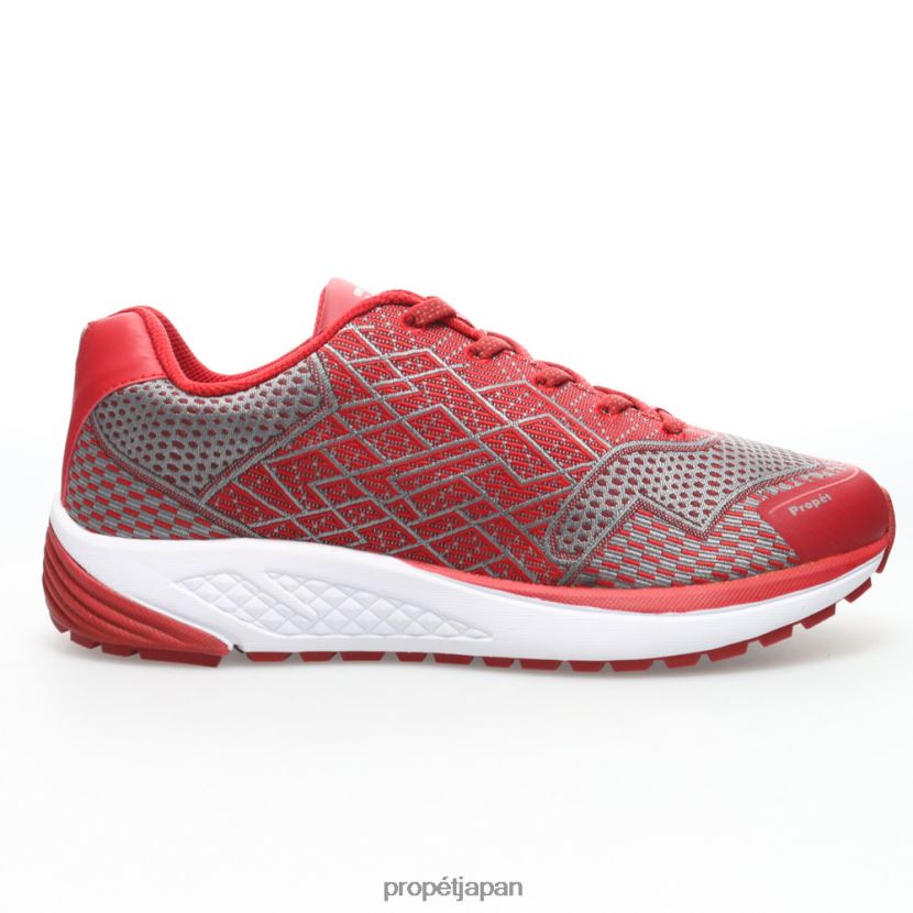 アスレチック クリムゾングレー/ブラックシルバー/ネイビーグレー Propet 0608P08 一 男性