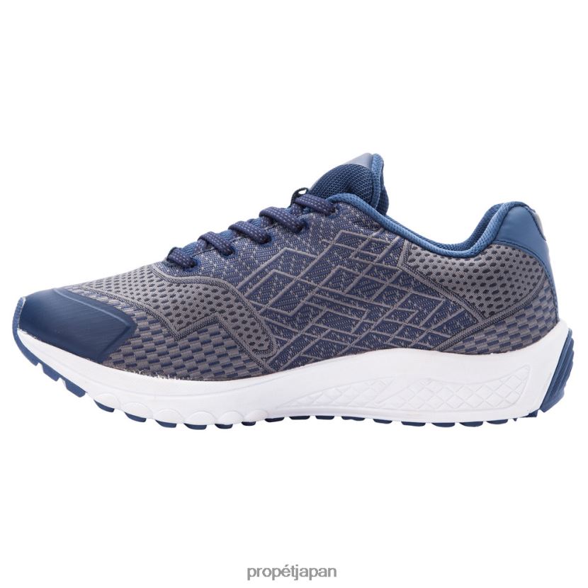 アスレチック クリムゾングレー/ブラックシルバー/ネイビーグレー Propet 0608P08 一 男性