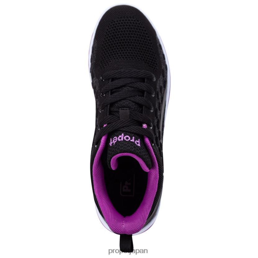 アスレチック ブラックパープル/グレーパープル/ネイビーホワイト/トープピーチ Propet 0608P098 トラベルアクティブアキシャル 女性